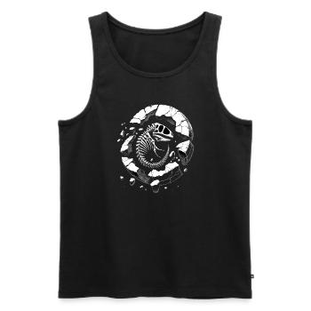 Fossil hunter Fossil hunting Paleontologist - Men's Premium Organic Tank Top - black - Front - AI Model Male 178 light (178cm)