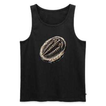 Fossil Hunter, Fossil Hunter, Paleontologist - Men's Premium Organic Tank Top - black - Front - AI Model Male 178 light (178cm)
