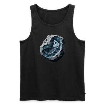 Fossil Hunter, Fossil Hunter, Paleontologist - Men's Premium Organic Tank Top - black - Front - AI Model Male 178 light (178cm)
