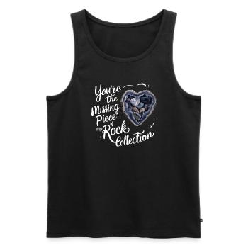 Geologie-steinjagd Achat-jäger-steinsammeln - Männer Premium Bio Tank Top - Schwarz - Vorne - AI Model Male 178 light (178cm)