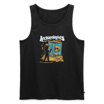 Archäologie Archäologe Historische Erkundung - Männer Premium Bio Tank Top - Schwarz - Vorne - AI Model Male 178 light (178cm)