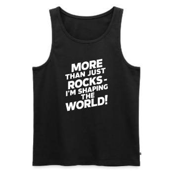 Geologie-steinjagd Achat-jäger-steinsammeln - Männer Premium Bio Tank Top - Schwarz - Vorne - AI Model Male 178 light (178cm)
