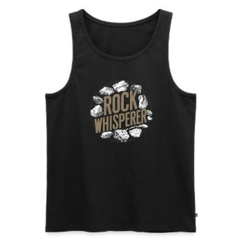 Geologie-steinjagd Achat-jäger-steinsammeln - Männer Premium Bio Tank Top - Schwarz - Vorne - AI Model Male 178 light (178cm)