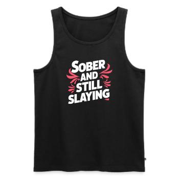 Recovery from alcohol dependence sobriety a a - Men's Premium Organic Tank Top - black - Front - Michal (187cm)