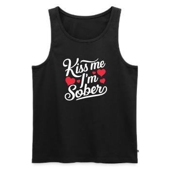 Recovery from alcohol dependence sobriety a a - Men's Premium Organic Tank Top - black - Front - Michal (187cm)