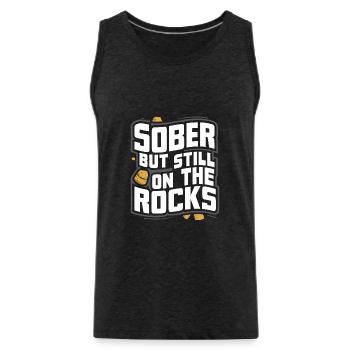 Genesung Nach Alkoholabhängigkeit Nüchternheit Aa - Männer Premium Bio Tank Top - Anthrazit - Vorne - Alexander (188cm)