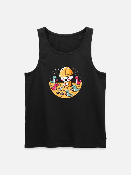 Fossil hunter Fossil hunting Paleontologist - Men's Premium Organic Tank Top - black