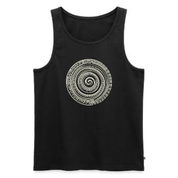 Petroglyph Rock Art Ancient Rock Drawing Indian - Men's Premium Organic Tank Top - black - Front - AI Model Male 178 light (178cm)