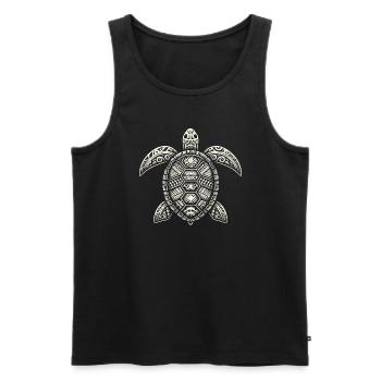 Petroglyph Rock Art Ancient Rock Drawing Indian - Men's Premium Organic Tank Top - black - Front - AI Model Male 178 light (178cm)