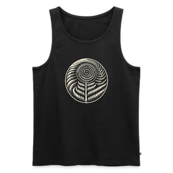 Petroglyph Rock Art Ancient Rock Drawing Indian - Men's Premium Organic Tank Top - black - Front - AI Model Male 178 light (178cm)
