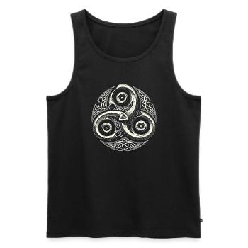 Petroglyph Rock Art Ancient Rock Drawing Indian - Männer Premium Bio Tank Top - Schwarz - Vorne - AI Model Male 178 light (178cm)