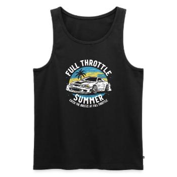 Car drift racing, racing car motorsport drift - Men's Premium Organic Tank Top - black - Front - AI Model Male 178 light (178cm)