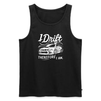 Car drift racing, racing car motorsport drift - Men's Premium Organic Tank Top - black - Front - AI Model Male 178 light (178cm)