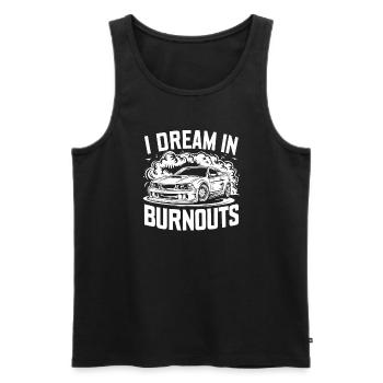 Car drift racing, racing car motorsport drift - Men's Premium Organic Tank Top - black - Front - AI Model Male 178 light (178cm)