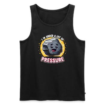 Geologie-steinjagd Achat-jäger-steinsammeln - Männer Premium Bio Tank Top - Schwarz - Vorne - AI Model Male 178 light (178cm)