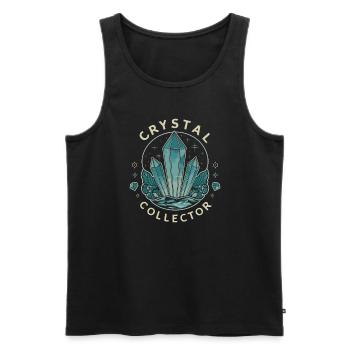 Geologie-steinjagd Achat-jäger-steinsammeln - Männer Premium Bio Tank Top - Schwarz - Vorne - AI Model Male 178 light (178cm)