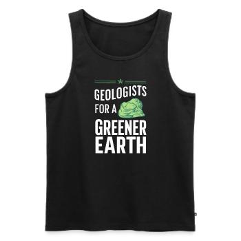 Geologie-steinjagd Achat-jäger-steinsammeln - Männer Premium Bio Tank Top - Schwarz - Vorne - AI Model Male 178 light (178cm)