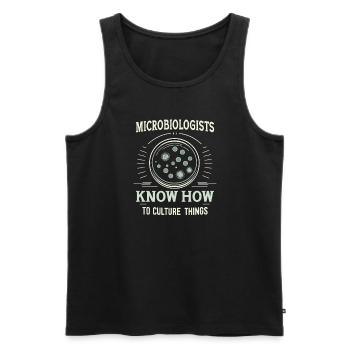 Microbiologist Microbiology Lab Staph Biology - Männer Premium Bio Tank Top - Schwarz - Vorne - Michal (187cm)