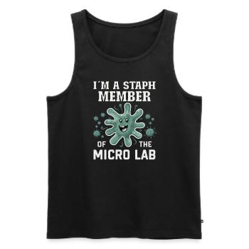 Microbiologist Microbiology Lab Staph Biology - Männer Premium Bio Tank Top - Schwarz - Vorne - Michal (187cm)
