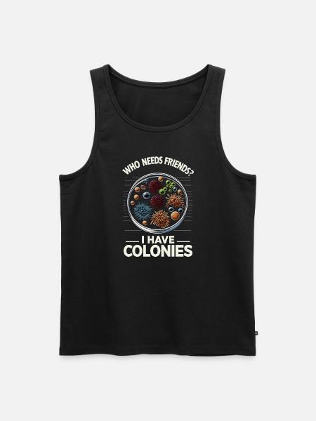 Microbiologist Microbiology Lab Staph Biology - Men's Premium Organic Tank Top - black