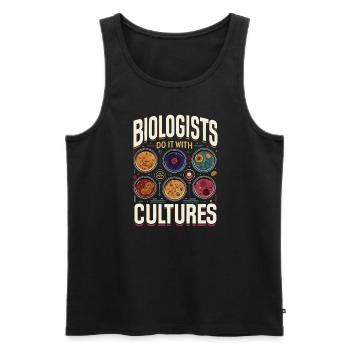 Microbiologist Microbiology Lab Staph Biology - Men's Premium Organic Tank Top - black - Front - Michal (187cm)