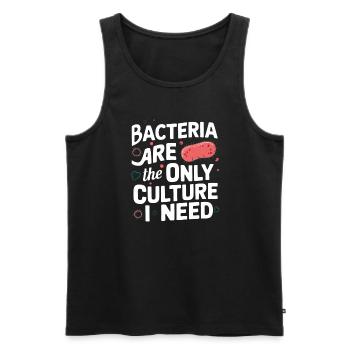 Microbiologiste Microbiologie Laboratoire Biologie des staphylocoques - Débardeur bio Premium Homme - noir - Devant - Michal (187cm)