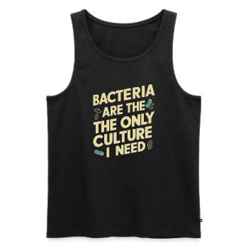 Microbiologiste Microbiologie Laboratoire Biologie des staphylocoques - Débardeur bio Premium Homme - noir - Devant - Michal (187cm)