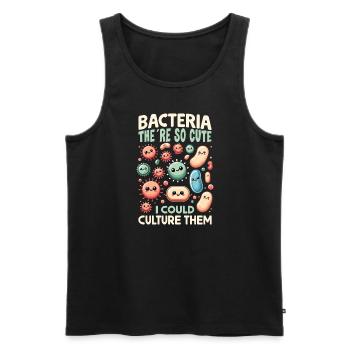 Microbiologiste Microbiologie Laboratoire Biologie des staphylocoques - Débardeur bio Premium Homme - noir - Devant - Michal (187cm)