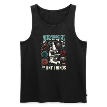 Microbiologist Microbiology Lab Staph Biology - Männer Premium Bio Tank Top - Schwarz - Vorne - Michal (187cm)
