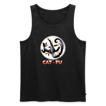 Kung Fu Chinese Kung Fu Asian Kung Fu - Men's Premium Organic Tank Top - black - Front - AI Model Male 178 light (178cm)