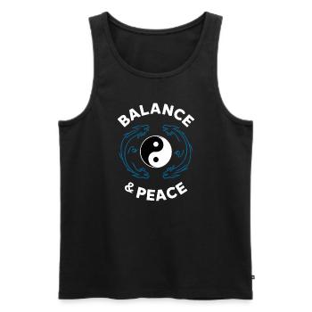 Kung Fu Chinese Kung Fu Asian Kung Fu - Men's Premium Organic Tank Top - black - Front - AI Model Male 178 light (178cm)