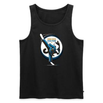 Kung Fu Chinese Kung Fu Asian Kung Fu - Men's Premium Organic Tank Top - black - Front - AI Model Male 178 light (178cm)