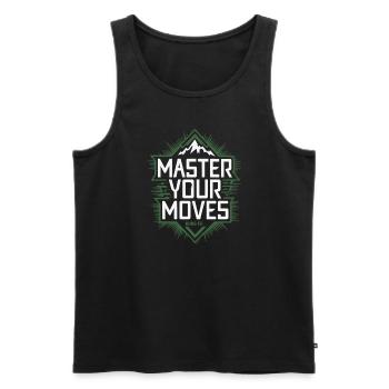 Kung Fu Chinese Kung Fu Asian Kung Fu - Men's Premium Organic Tank Top - black - Front - AI Model Male 178 light (178cm)
