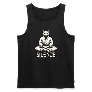 Kung Fu Chinese Kung Fu Asian Kung Fu - Men's Premium Organic Tank Top - black - Front - AI Model Male 178 light (178cm)