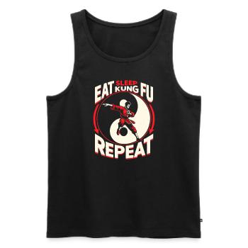 Kung Fu Chinese Kung Fu Asian Kung Fu - Men's Premium Organic Tank Top - black - Front - AI Model Male 178 light (178cm)