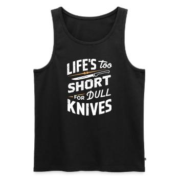 Knife Collector Knife Collection Hunting Fishing - Männer Premium Bio Tank Top - Schwarz - Vorne - Michal (187cm)
