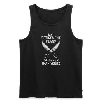 Knife Collector Knife Collection Hunting Fishing - Männer Premium Bio Tank Top - Schwarz - Vorne - Michal (187cm)