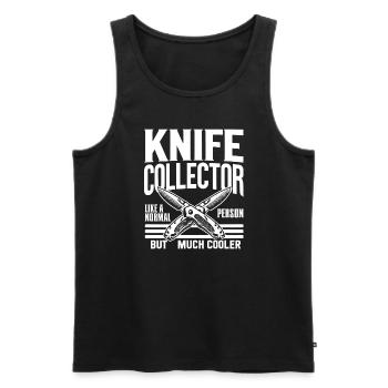 Knife Collector Knife Collection Hunting Fishing - Männer Premium Bio Tank Top - Schwarz - Vorne - Michal (187cm)