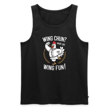 Kung Fu Chinese Kung Fu Asian Kung Fu - Men's Premium Organic Tank Top - black - Front - AI Model Male 178 light (178cm)