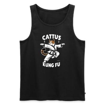 Kung Fu Chinese Kung Fu Asian Kung Fu - Men's Premium Organic Tank Top - black - Front - AI Model Male 178 light (178cm)