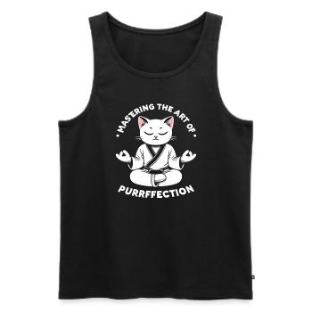 Kung Fu Chinese Kung Fu Asian Kung Fu - Men's Premium Organic Tank Top - black - Front - Michal (187cm)