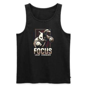 Kung Fu Chinese Kung Fu Asian Kung Fu - Men's Premium Organic Tank Top - black - Front - Michal (187cm)