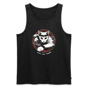 Kung Fu Chinese Kung Fu Asian Kung Fu - Men's Premium Organic Tank Top - black - Front - AI Model Male 178 light (178cm)