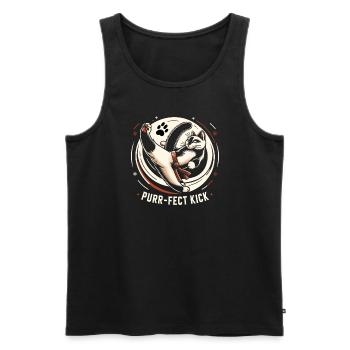 Kung Fu Chinese Kung Fu Asian Kung Fu - Men's Premium Organic Tank Top - black - Front - AI Model Male 178 light (178cm)