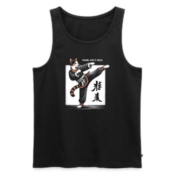 Kung Fu Chinese Kung Fu Asian Kung Fu - Men's Premium Organic Tank Top - black - Front - Michal (187cm)