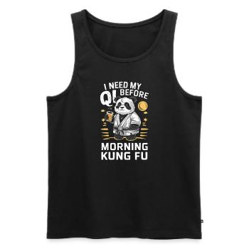 Kung Fu Chinese Kung Fu Asian Kung Fu - Men's Premium Organic Tank Top - black - Front - AI Model Male 178 light (178cm)
