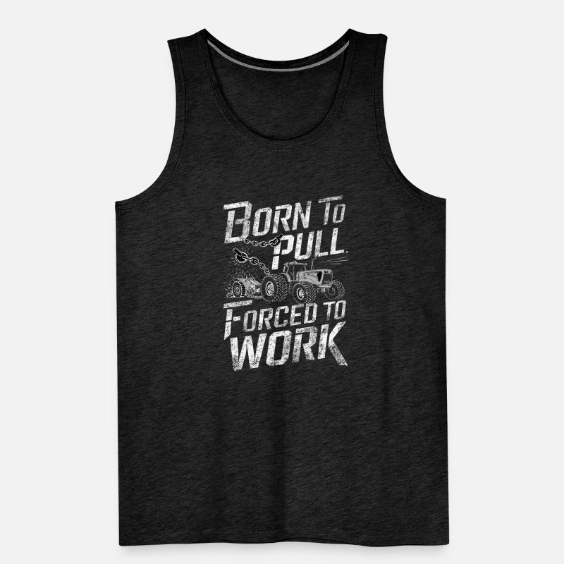 Tractor Pulling Tractor Pulling Tractor Power Farm Men's Premium Organic Tank Top