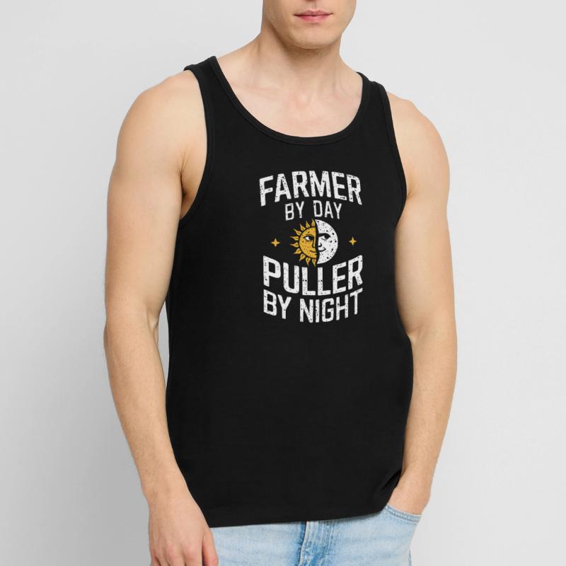 Tractor Pulling Tractor Pulling Tractor Power Farm Männer Premium Bio Tank Top