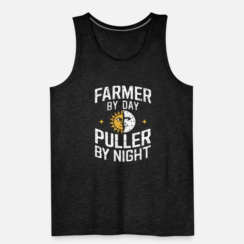 Tractor Pulling Tractor Pulling Tractor Power Farm Men's Premium Organic Tank Top