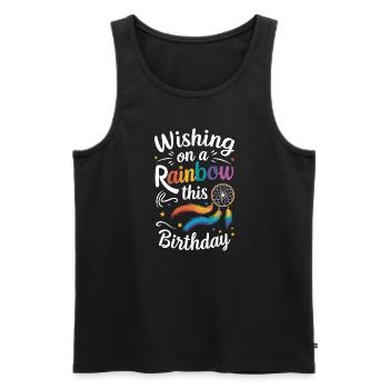 Naissancegay Gay Pride Drapeau Mois de la fierté Égalité des droits - Débardeur bio Premium Homme - noir - Devant - Michal (187cm)